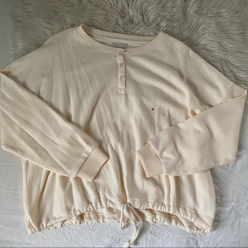 never worn button down and tie sweatshirt